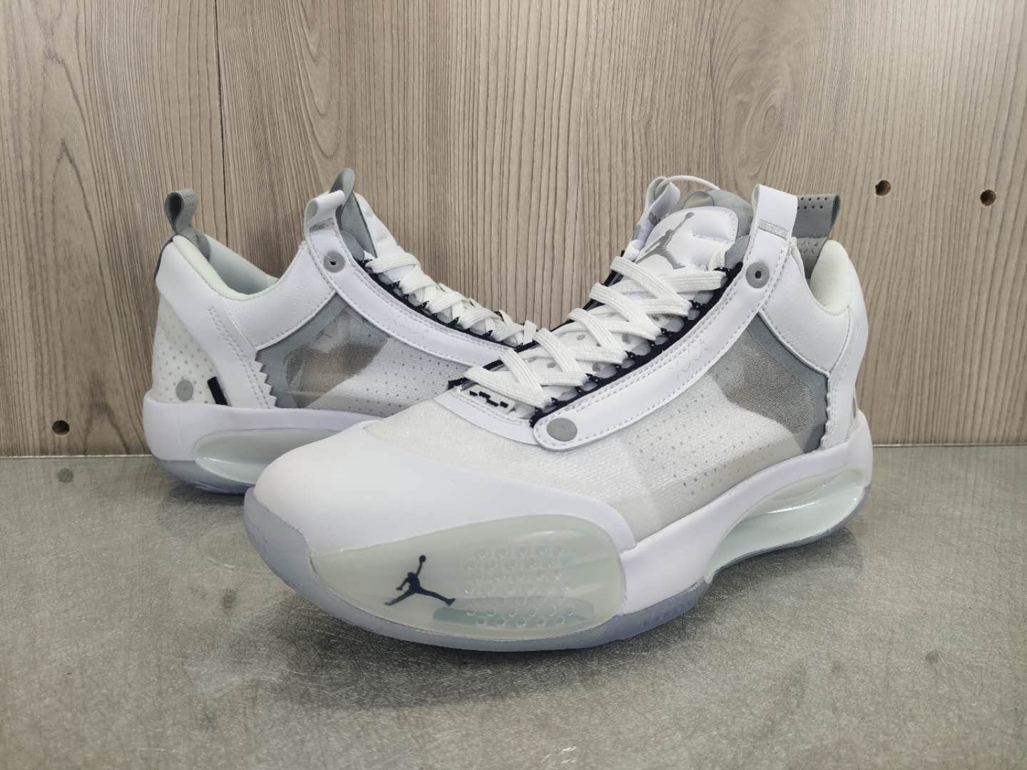 2020 Men Air Jordan 34 Low Pure White Shoes